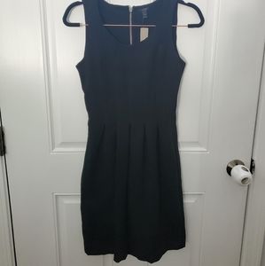 J. Crew Pleated Flare DressBlack